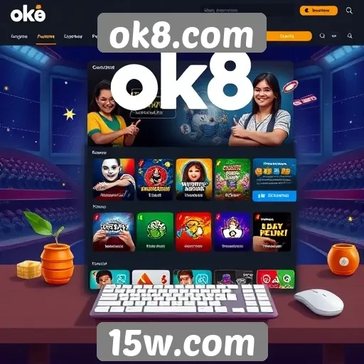 interface do ok8.com é amigável e intuitiva